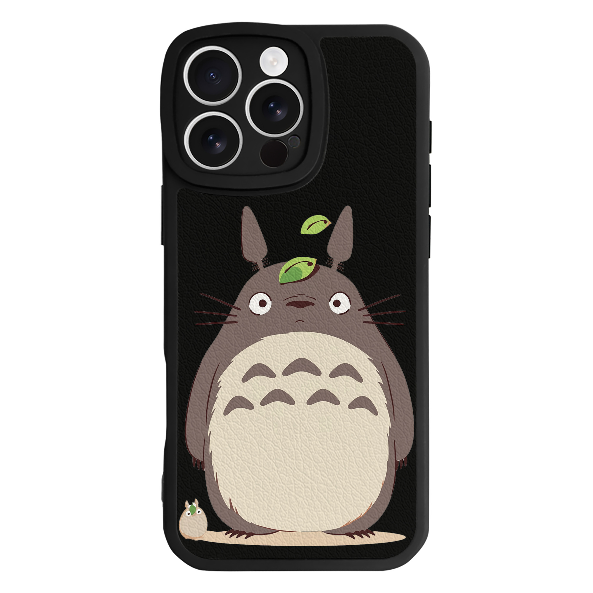 （画像用） となりのトトロ 草壁メイ 草壁サツキ My Neighbor Totoro Satsuki Kusakabe Mei Kusakabe 【iPhone 16シリーズ対応】シリコンスマホケース（レザー調） 材質：シリコン